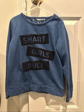 Place Blue 'Smart Girls Rule' Sweatshirt